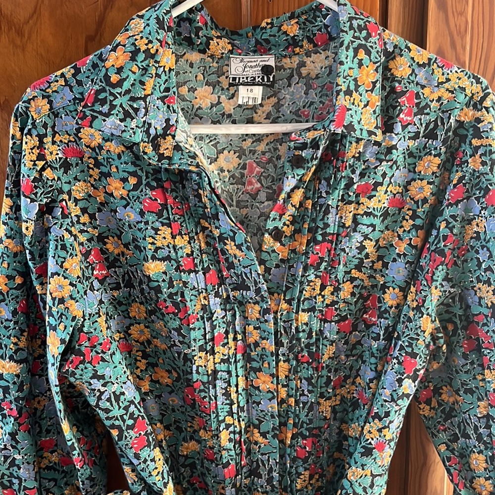 Liberty of London Floral Maxi Tea Dress - vintage Collectors item